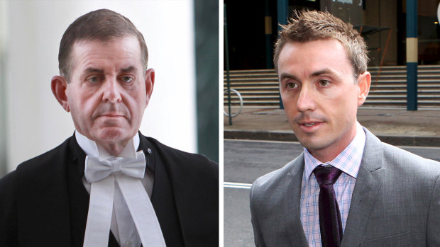 Peter Slipper (left) and James Ashby (right).