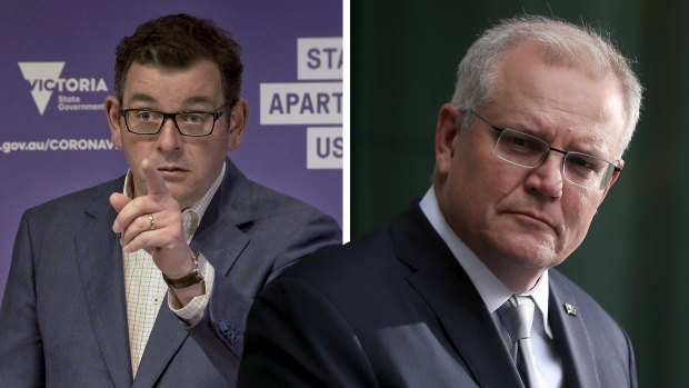The federal government will scrutinise Victorian Premier Daniel Andrews' handling of the coronavirus pandemic.