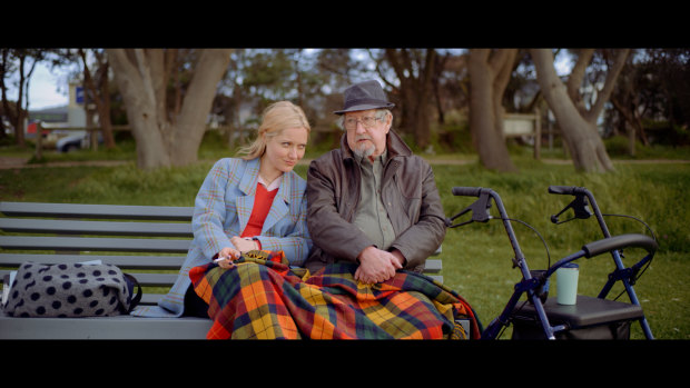 Georgina Haig stars alongside Michael Caton in the film she has directed and written, Ashes.