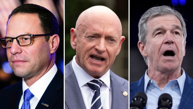 Top tips for the Harris pick? Pennsylvania’s Josh Shapiro, Arizona senator Mark Kelly and Roy Cooper of North Carolina.