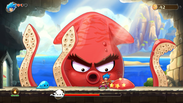 Boss fights in Monster Boy are interesting and creatively designed.