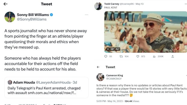 Former NRL players have criticised some media outlets for their lack of coverage on the charges.