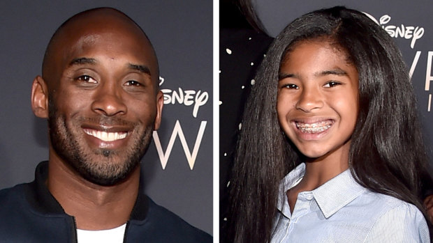 Former NBA player Kobe Bryant and Gianna Maria-Onore Bryant.