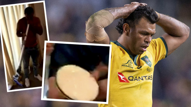 Bad look: Kurtley Beale escaped sanction despite a second video appearing to show him in the presence of illicit drugs. 