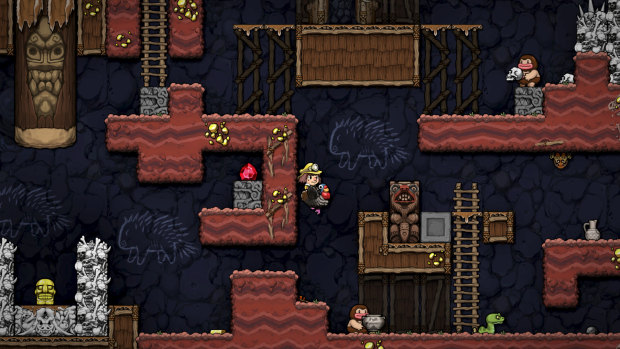 Brand new elements, like the rideable animals, and returning elements that are tweaked in surprising ways make Spelunky 2 feel fresh.