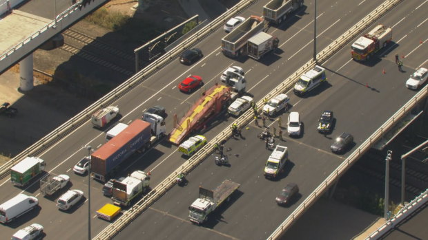 The collision took place just after midday on Wednesday.