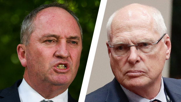 Barnaby Joyce has taken aim at Jim Molan as a Coalition civil war rages in the Senate race. 