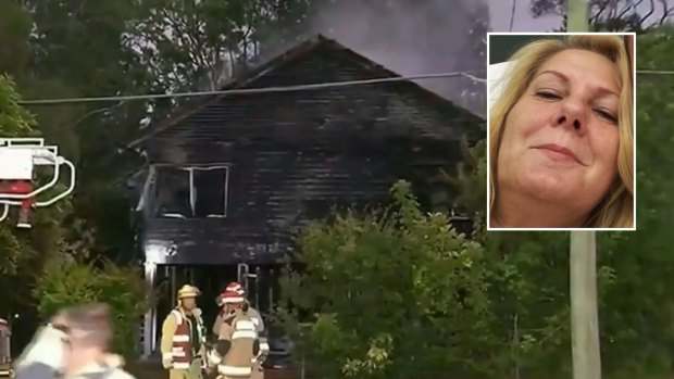 Alexis Virginia Parkes (inset) died days after emergency services found her unresponsive in her burning Chermside house.