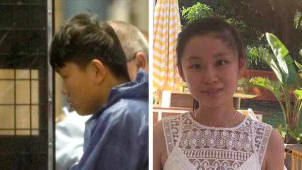 The family of Qi Yu (right) claim her killer, Shuo Dong (left) murdered her to avoid returning to China. 
