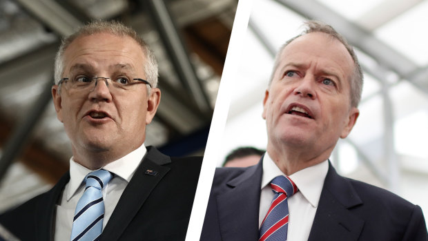 Prime Minister Scott Morrison and Opposition Leader Bill Shorten.