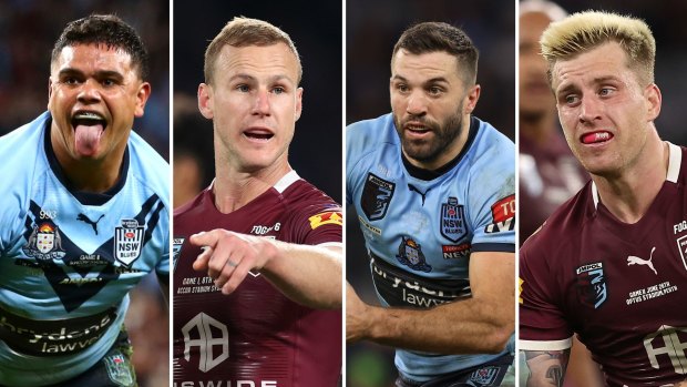 State of Origin stars Latrell Mitchell, Daly Cherry-Evans, James Tedesco, Cameron Munster.