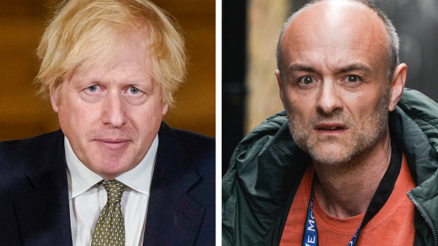 Boris Johnson and Dominic Cummings were allies but have fallen out. 