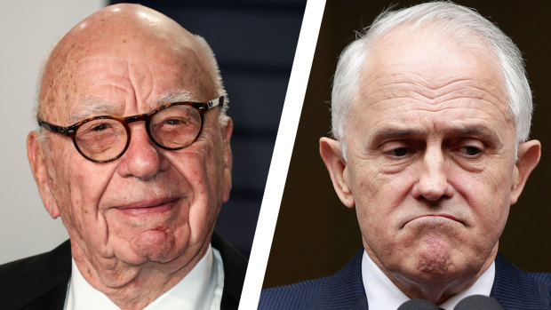 Malcolm Turnbull and Rupert Murdoch.