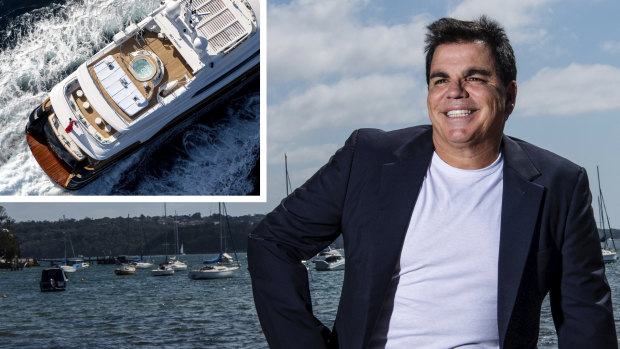 Millionaire ex-garbo Ian Malouf and  his superyacht Mischief.