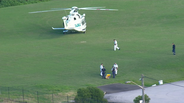 Emergency services respond to the boat crash that left three men dead. 