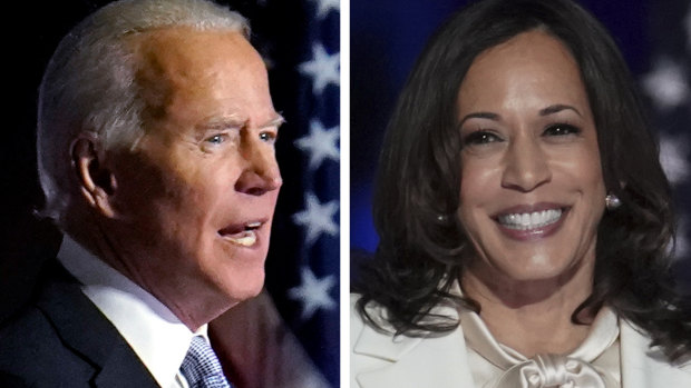 Joe Biden and Kamala Harris were chosen by Time's editors for "changing the American story". 