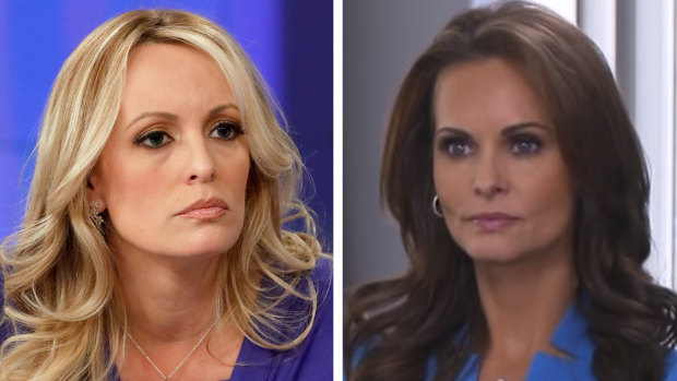 Adult film actress Stormy Daniels and former Playboy model Karen McDougal.