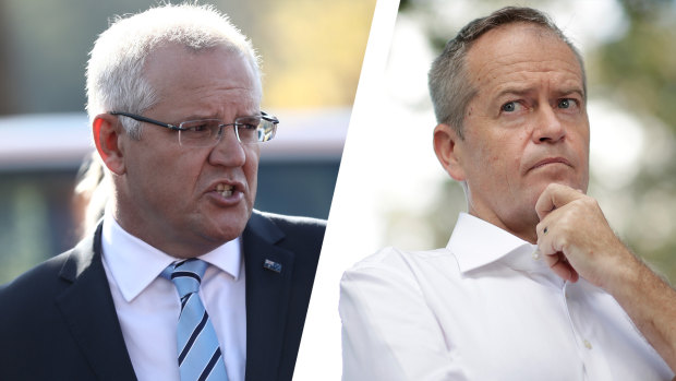 Scott Morrison and Bill Shorten have clashed over climate policy.