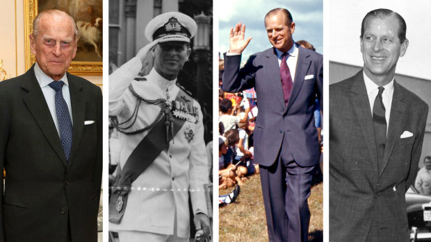 Prince Philip over the years.