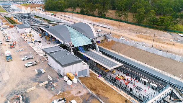 Image taken from a video showing the new Sydney Western Metro.