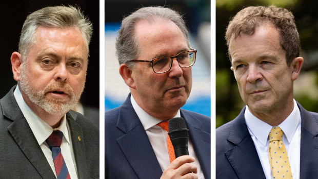 Anthony Roberts, Alister Henskens and Mark Speakman are in the mix for NSW Liberal leader.
