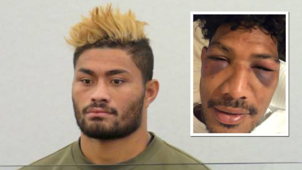 'I thought I was going to die': Timani claims he was repeatedly bashed and bundled into a car by Amanaki Mafi. 