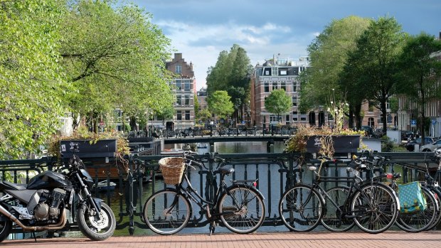 Bike-riding in Amsterdam is more than just a romantic notion.