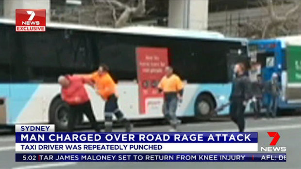 The van driver handed himself in to police after footage of the incident aired on television.