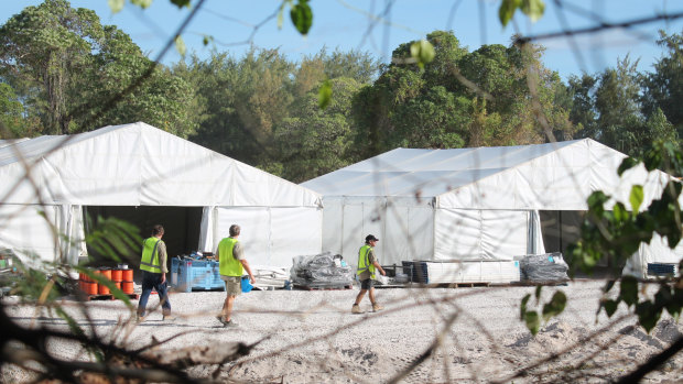 Refugee processing centre at Nauru. 