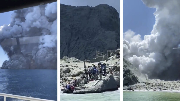 The volcanic eruption in NZ. 