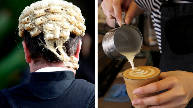 Is your barista a former barrister? 