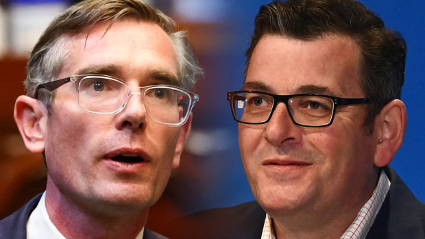 NSW Premier Dominic Perrottet and Victorian Premier Daniel Andrews announced the border change on Thursday.