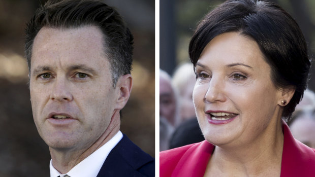 Vying for NSW Labor leadership: Chris Minns and Jodi McKay.