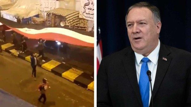 Witnesses say a video posted by the US Secretary of State Mike Pompeo was exaggerated.