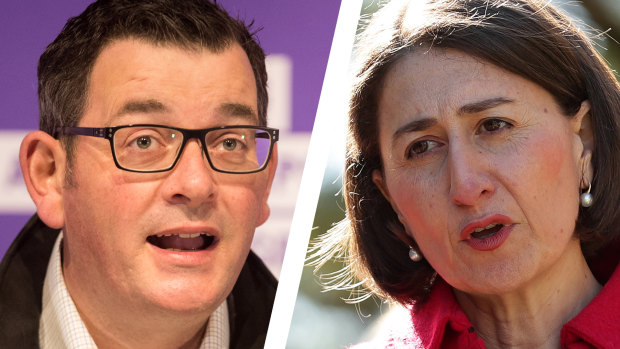 Premiers Dan Andrews and Gladys Berejiklian.