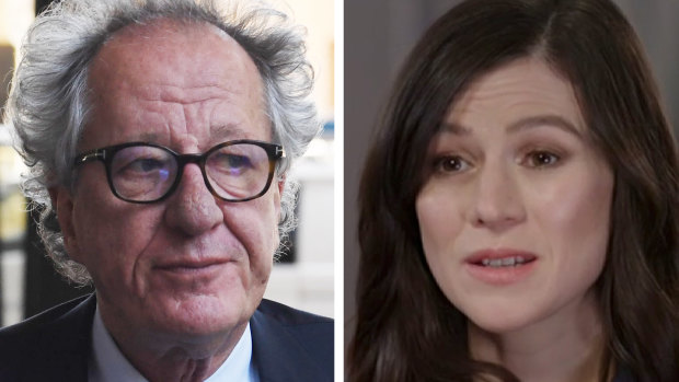 Geoffrey Rush and Yael Stone worked together in 2011 on 'Diary of a Madman'.