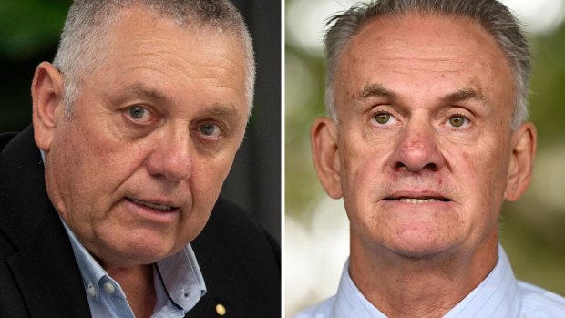 Radio presenter Ray Hadley and NSW politician Mark Latham.
