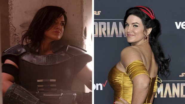 Gina Carano has been dropped from “The Mandalorian” cast after her social media post likened the experience of Jews during the Holocaust to the US political climate. 