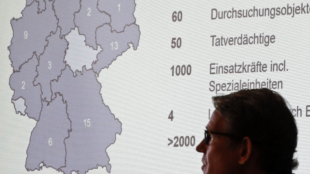 In September, special police units raided hundreds of places across Germany, shown on the map, linked to an ongoing investigation that started last year in the city of Bergisch Gladbach.