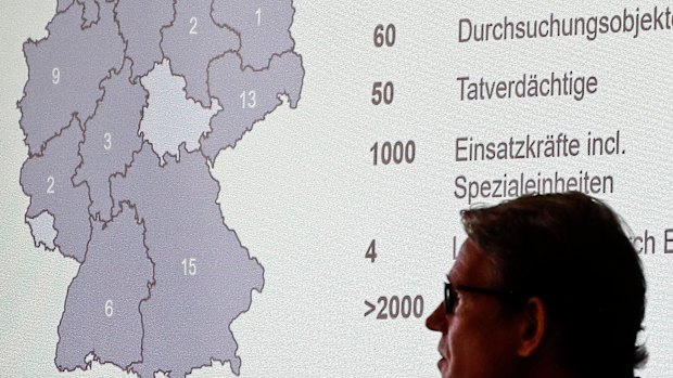 In September, special police units raided hundreds of places across Germany, shown on the map, linked to an ongoing investigation that started last year in the city of Bergisch Gladbach.