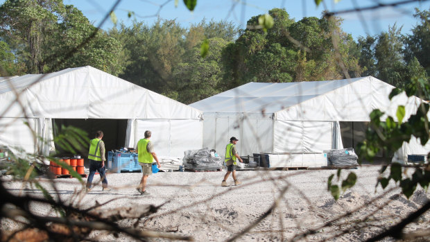 Refugee processing centre at Nauru. 