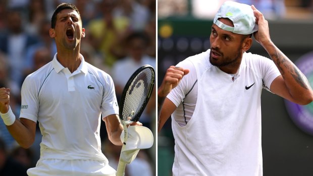Novak Djokovic will face Nick Kyrgios in the 2022 Wimbledon men’s final.