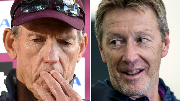Master mentors: Craig Bellamy (right) could replace Wayne Bennett at the Broncos.