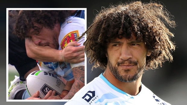 Kevin Proctor was sent off for biting against the Sharks on Saturday.