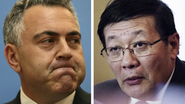 Joe Hockey didn't expect Chinese finance minister Lou Jiwei's questions.