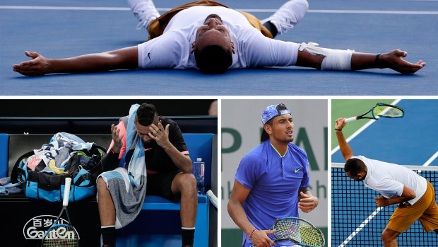 Combustible: Nick Kyrgios is set to play during prime time at the US Open.