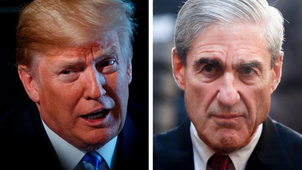 Through a team of crack lawyers, President Donald Trump (left) successfully avoided an interview with special counsel Robert Mueller (right).