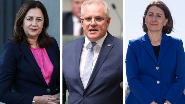 Prime Minster Scott Morrison will push state and territory leaders, including premiers Annastacia Palaszczuk and Gladys Berejiklian, to fix border restrictions.