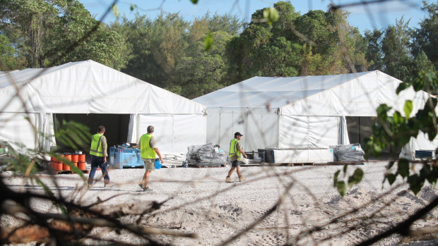 The refugee processing centre at Nauru. 