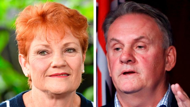 Mark Latham (right) has joined One Nation party, led by Pauline Hanson (left). 